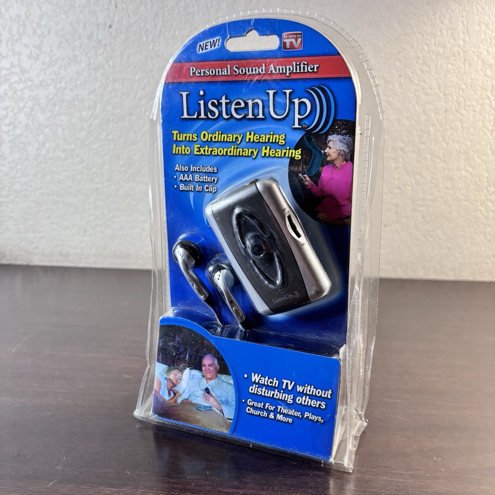 Listen Up Personal Sound Amplifier w/ Ear Buds As Seen On TV NEW & SEALED!!!