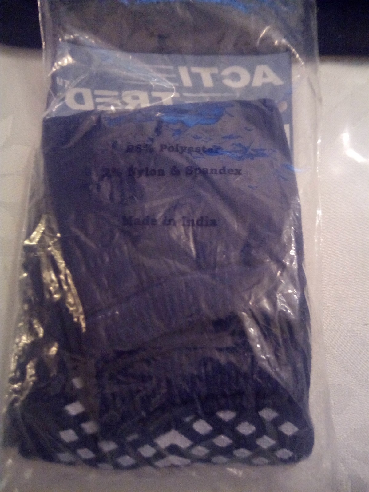 ACTI TRED 2 Pair Patient Slippers Adult XL Navy Blue Men 9-11/ Women 10-12