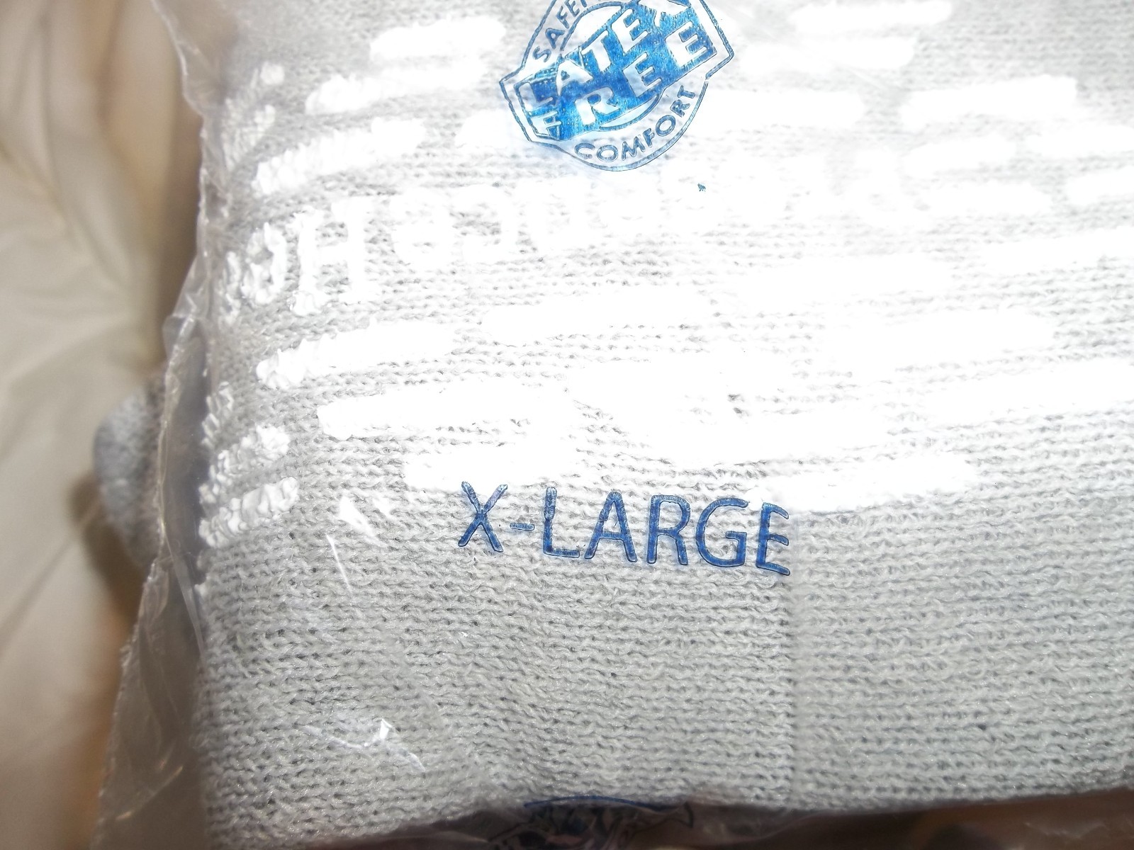 LOT 2 PR PRESENCE HEALTH MEDICAL NON-SLIP HOSPITAL SOCKS XL LATEX FREE GREY