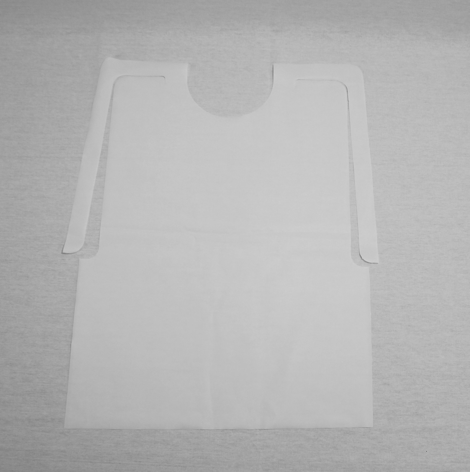 100 Pack Disposable Plastic Adult Bibs Adult, White