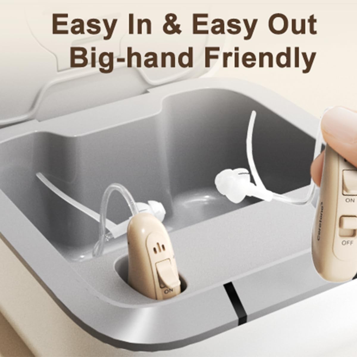 Ceretone SOLID OTC Rechargeable Hearing Aids