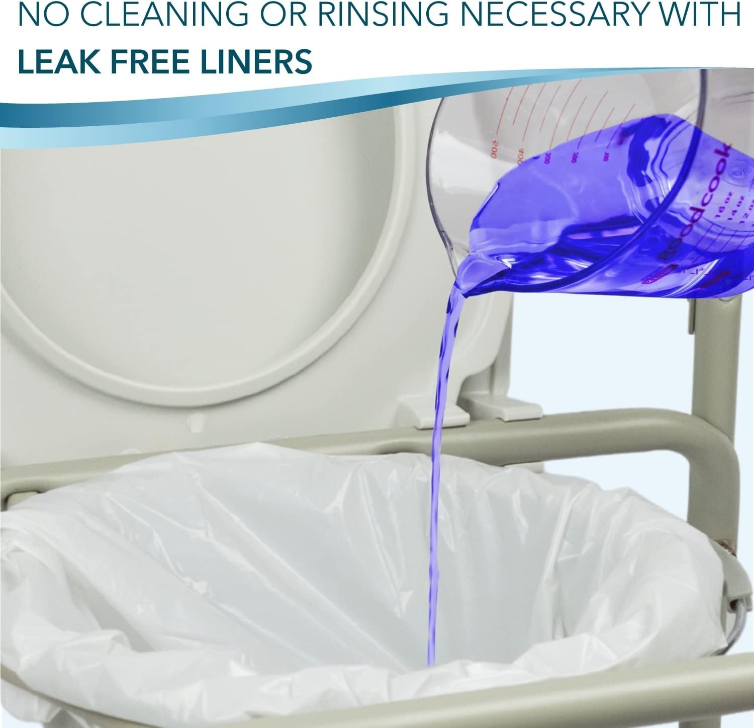 Sanitary Disposable Commode Liners – 48 Pack for Elderly & Bariatric Care