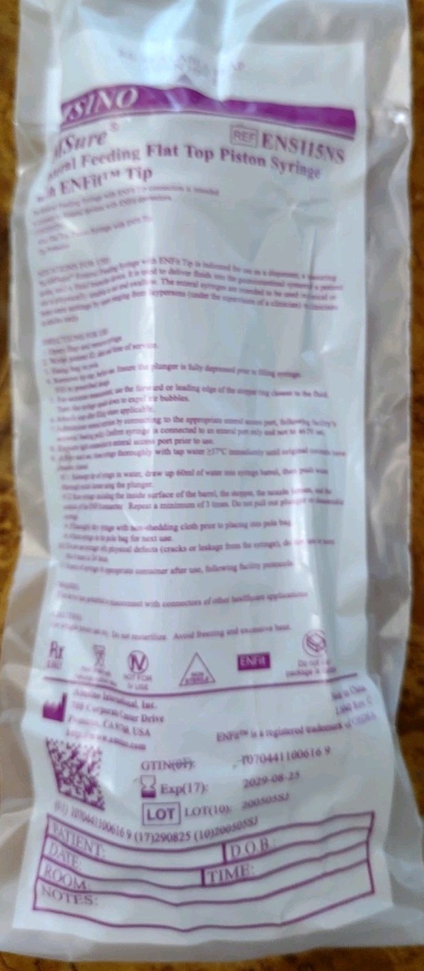 Infinity INF1200-E Feeding Enteral Pump bags/syringes/drain sponges