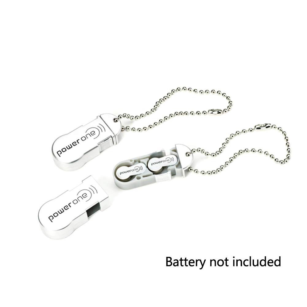 Power One Hearing Aid Battery Case – Small Plastic Storage Caddy