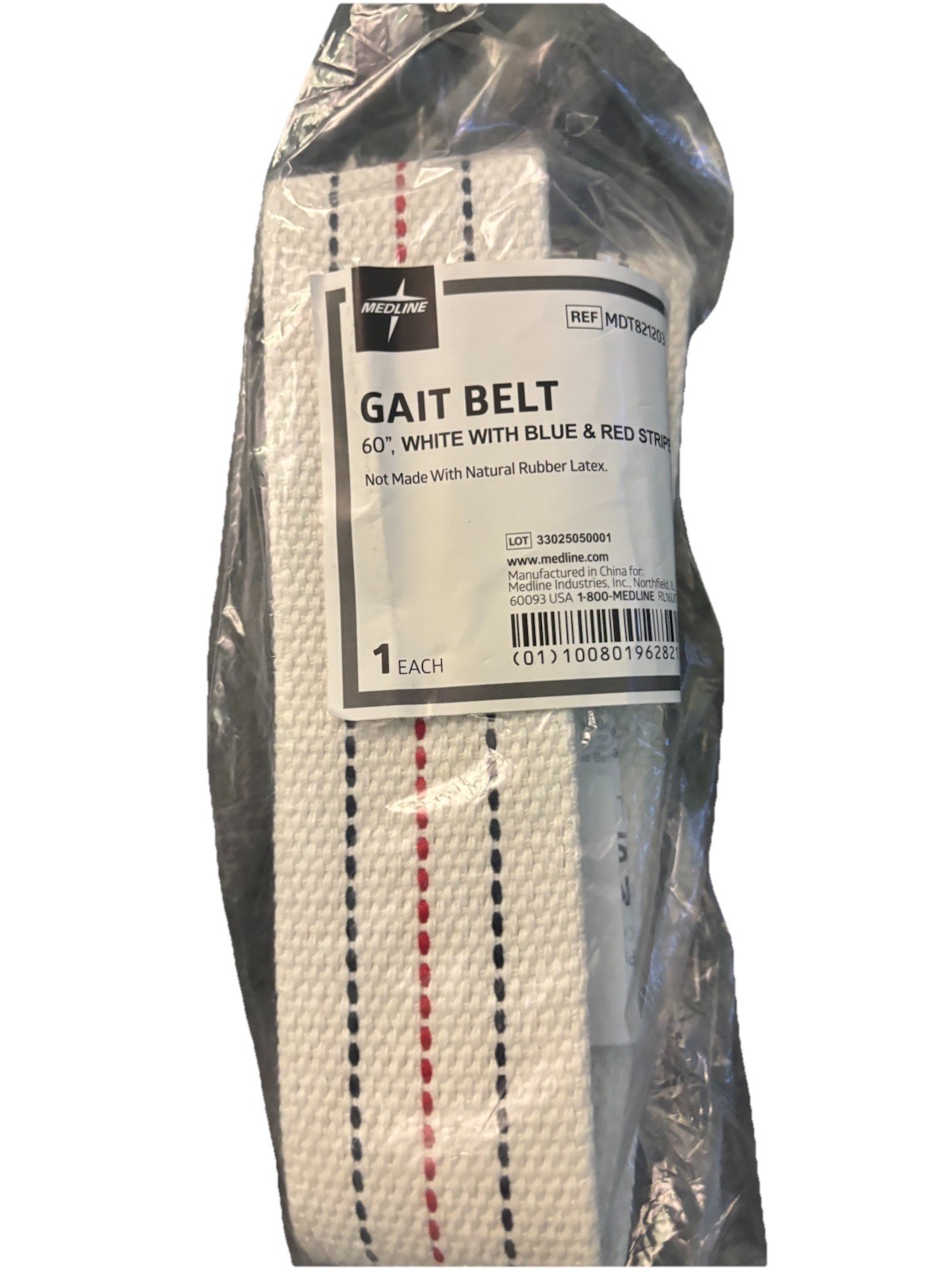 Medline Gait Transfer Belt Support for Caregiver Home Health Aid for Seniors