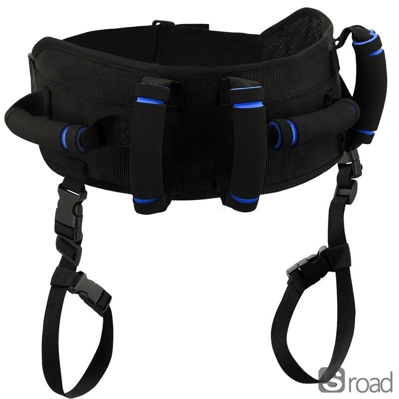 Adjustable Gait Transfer Safety Belt With 7 Handles NonSlip Elderly Mobility Aid