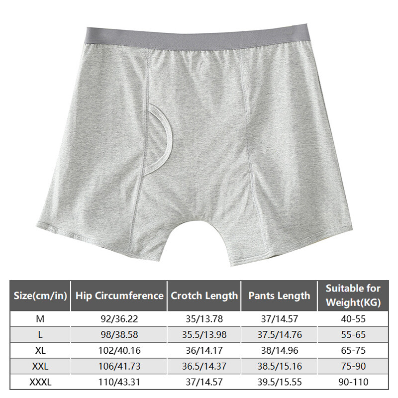 Men’s Leak-Proof Underwears Underpants Leakage Prevention for Elderly Patients