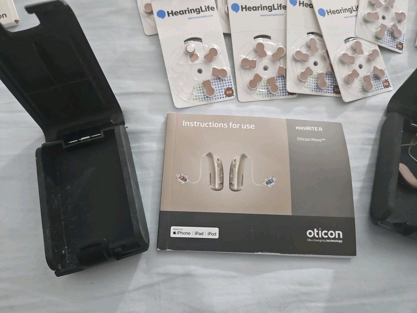Oticon miniRITE R Hearing Aids Move Huge Lot Nera Pro 2 Aid Batteries 312 ProWax
