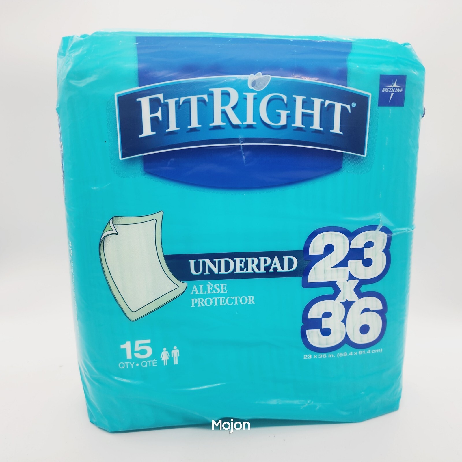 Medline FitRight Underpads, 23 x 36, 15 Count