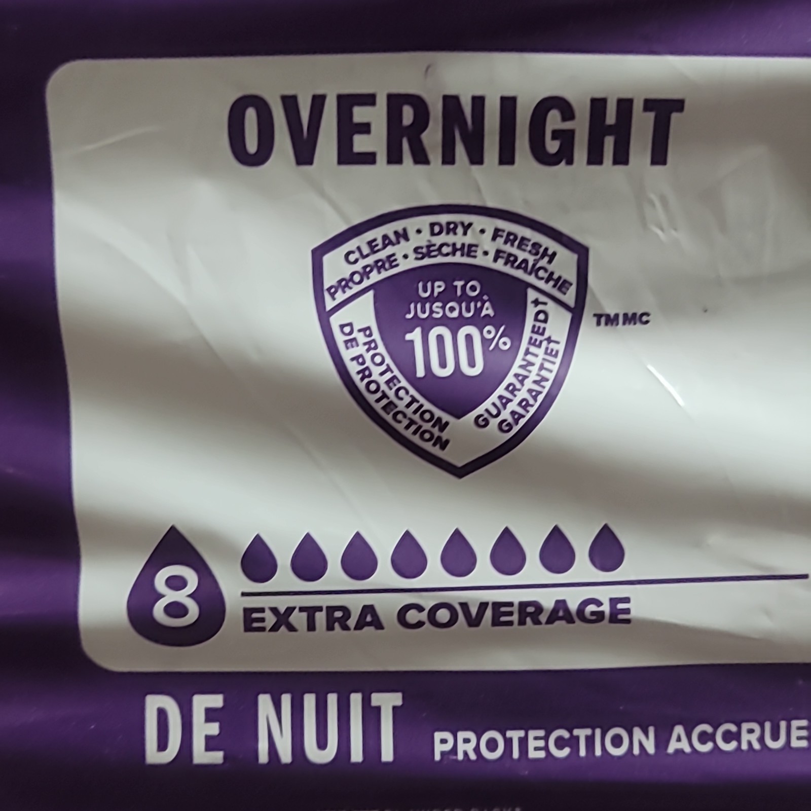 Poise Fresh Protection Overnight 8 Extra Coverage 24 Pads Instantly Absorbs