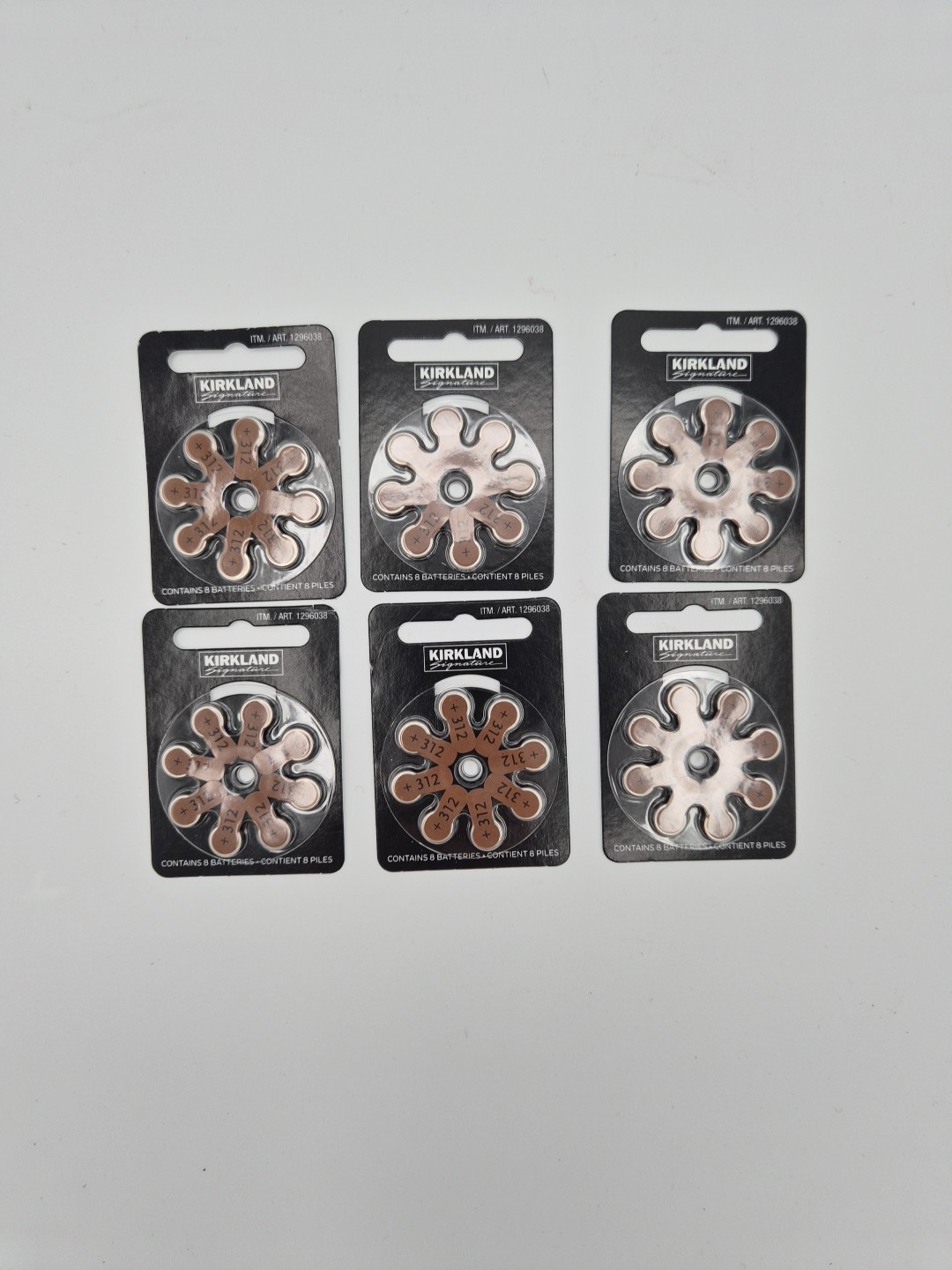 Hearing Aid Batteries Kirkland Signature Size/Format 312, 1.45 Volt, 48 Pack