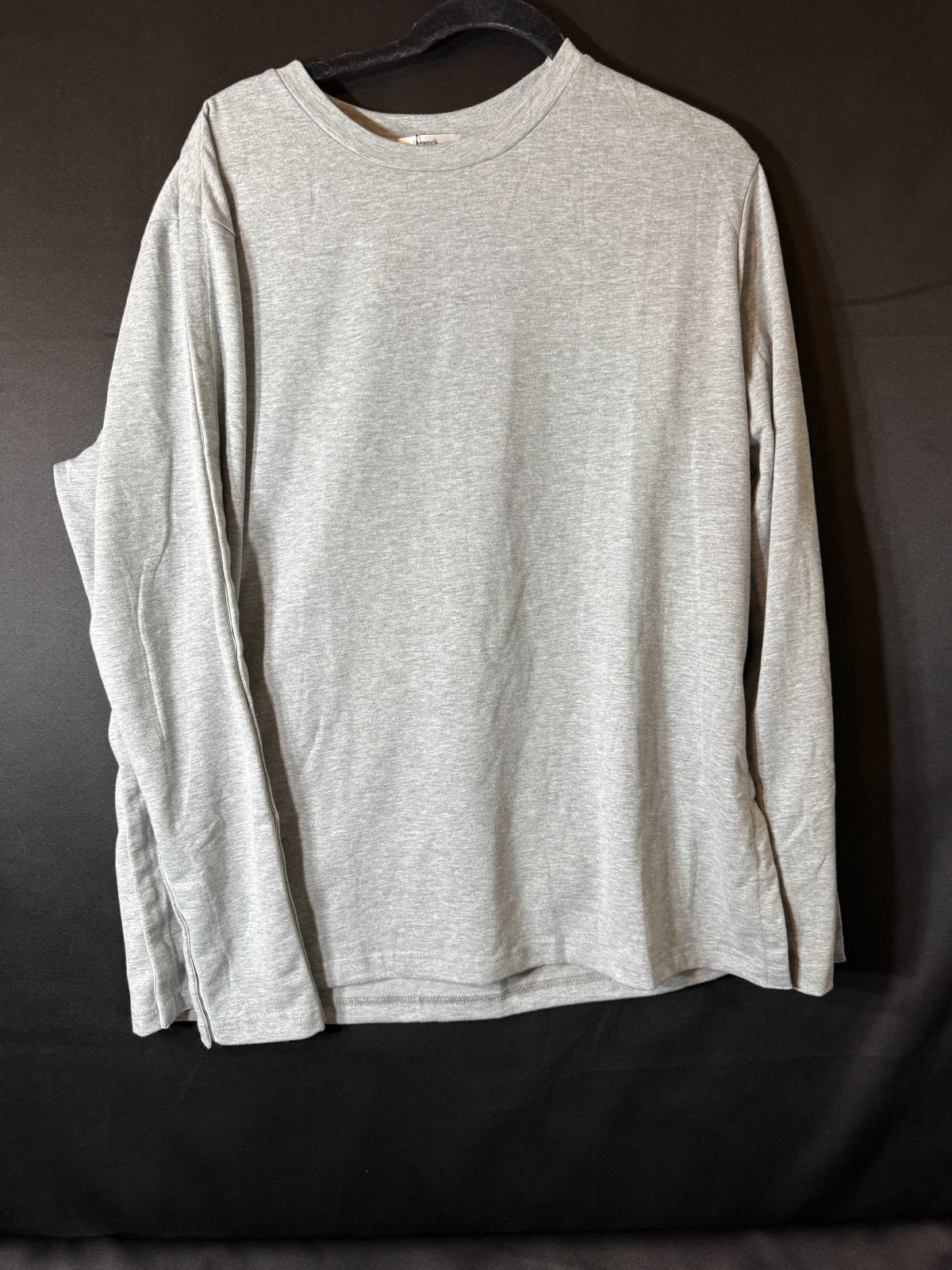 Deyeek Adaptive Long Sleeve LShirt Gray Side Snap Easy Dressing Disability Care