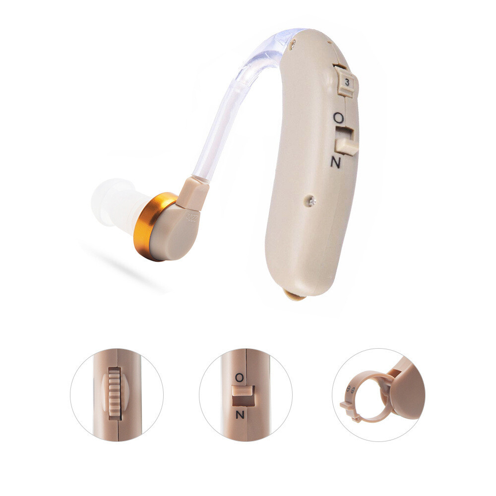 1 Pair Rechargeable Hearing Aids for Seniors & Adults with Noise Cancelling Dig