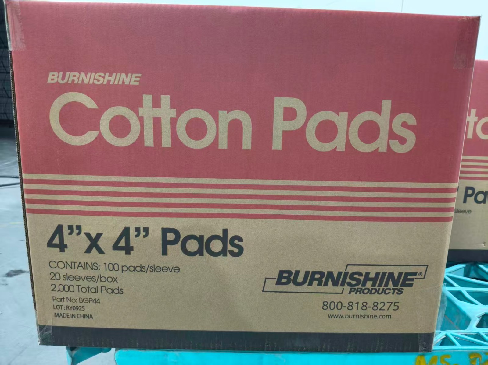 Burnishine 4×4 Cotton Pure Pads (Handi Pads)