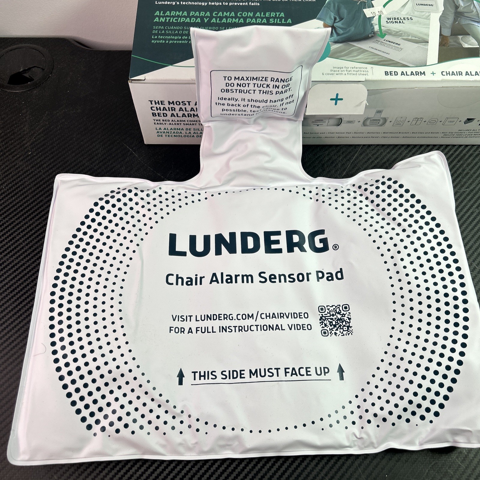 Lunderg Chair Alarm System With Wireless Sensor Pad & Monitor Tested