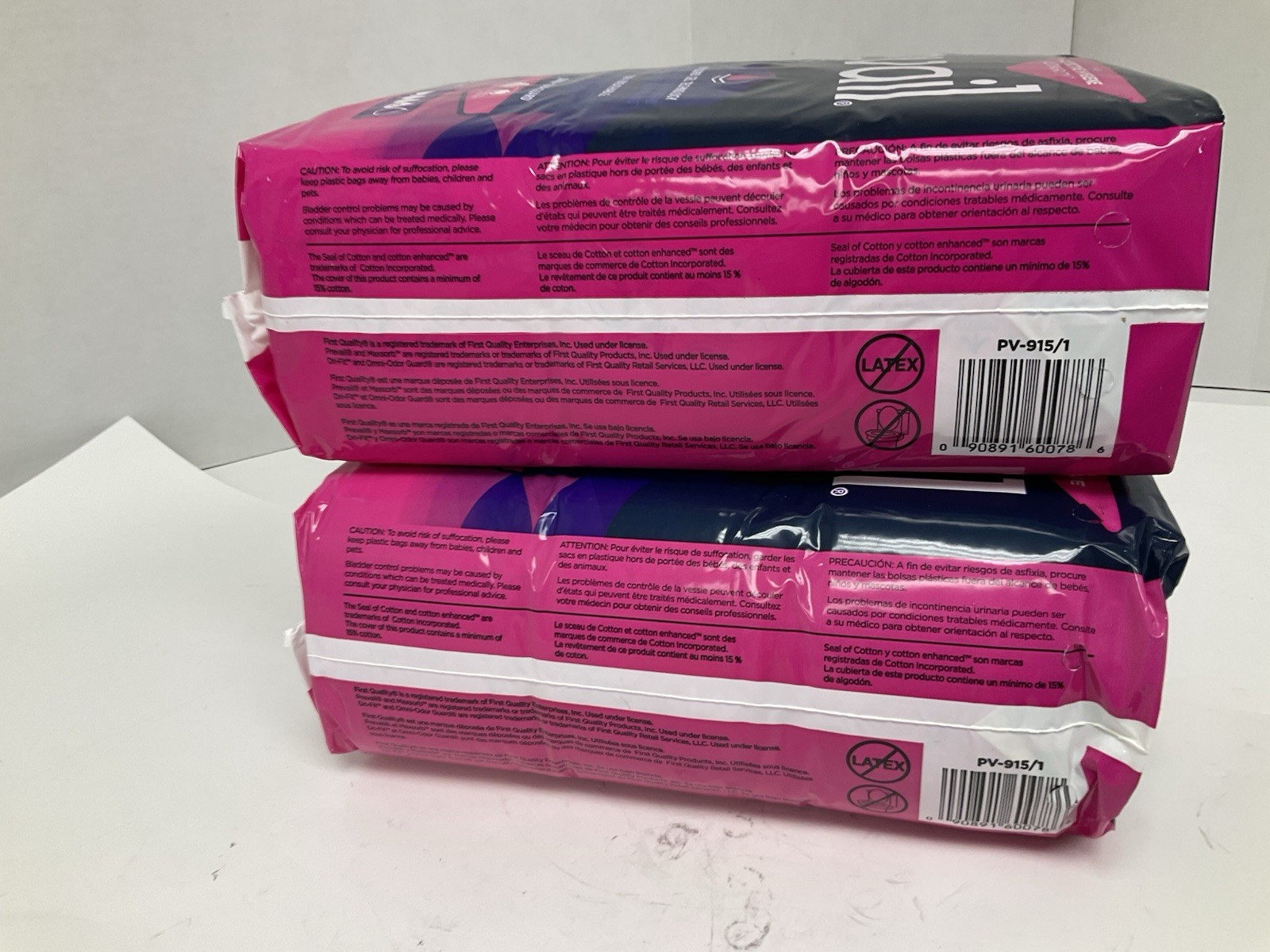 Prevail Maximum Long Daily Pads Bladder PV-915/1 LARGE Lot of 2 x 39