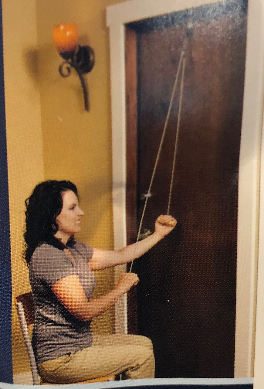 Rehab Pulley System with metal bracket – Over the Door Therapy for Shoulder’s