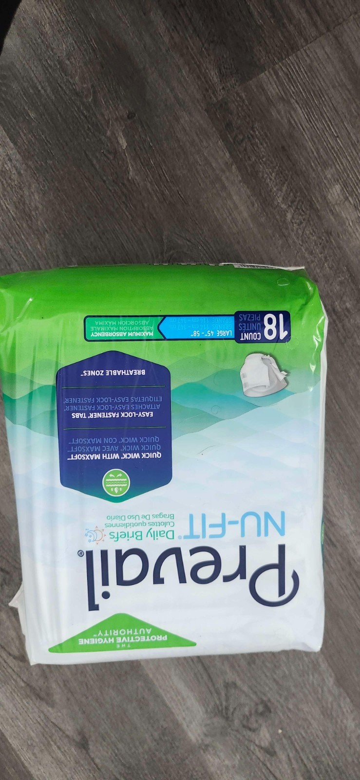 Prevail Adult Diapers Size XL 18pcs in ! bag Available $10 Each Plus shiping