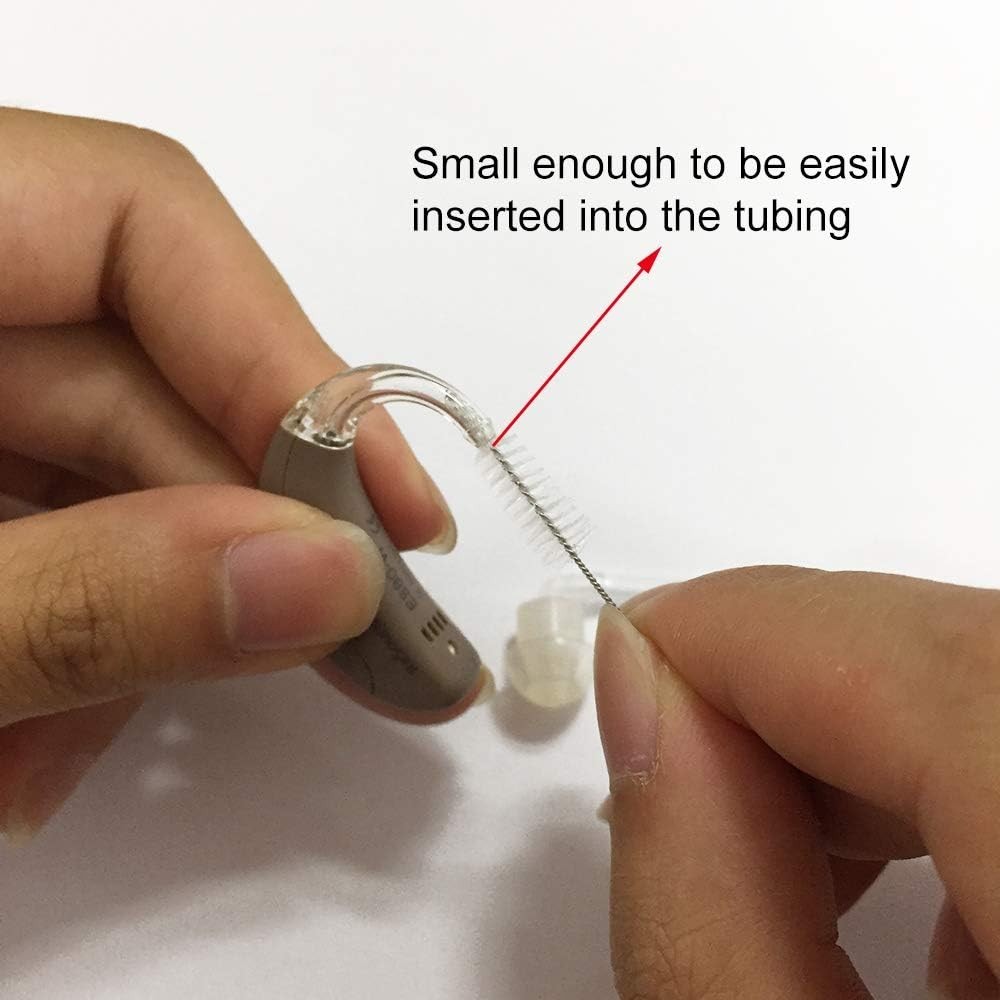 Hearing Aid Tubing Brush Vent Brush Tube Cleaning Tool 10pcs