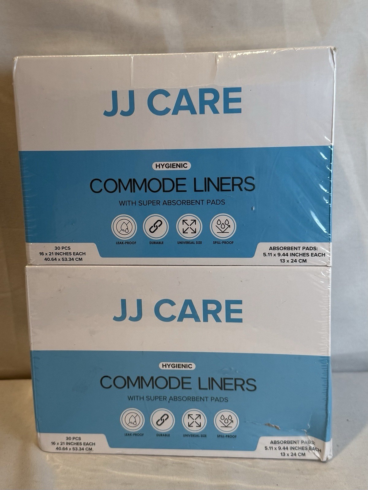 Commode Liners with Absorbent Pads – Pack of 60 Commode Liners for Bedside To…