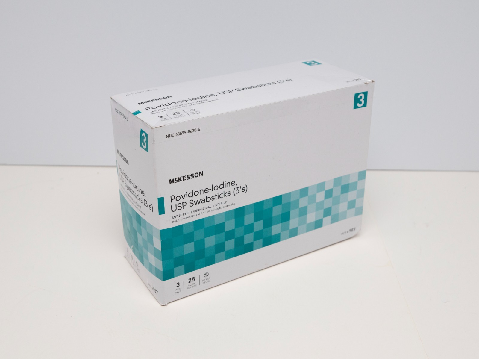 McKesson Povidone-Iodine USP Impregnated Swabsticks 25ct