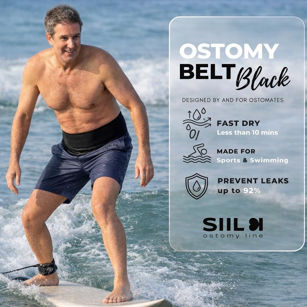Unisex Ostomy Belt for Sports & Swimming | FSA Approved, Medium Size