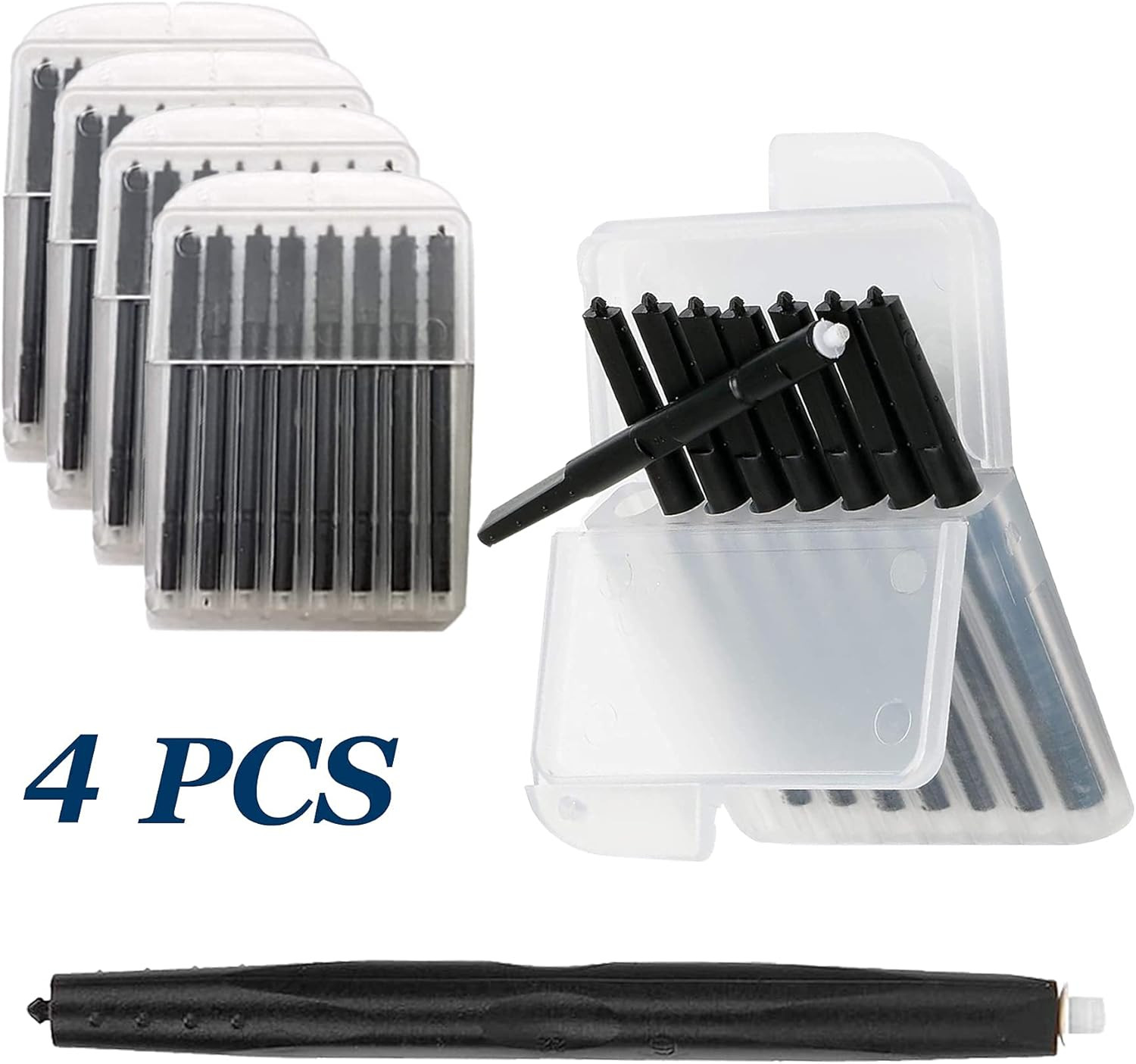 Hearing Aid Wax Guard Filter, 4 Packs/32 Filters, Compatible with Phonak, Resoun