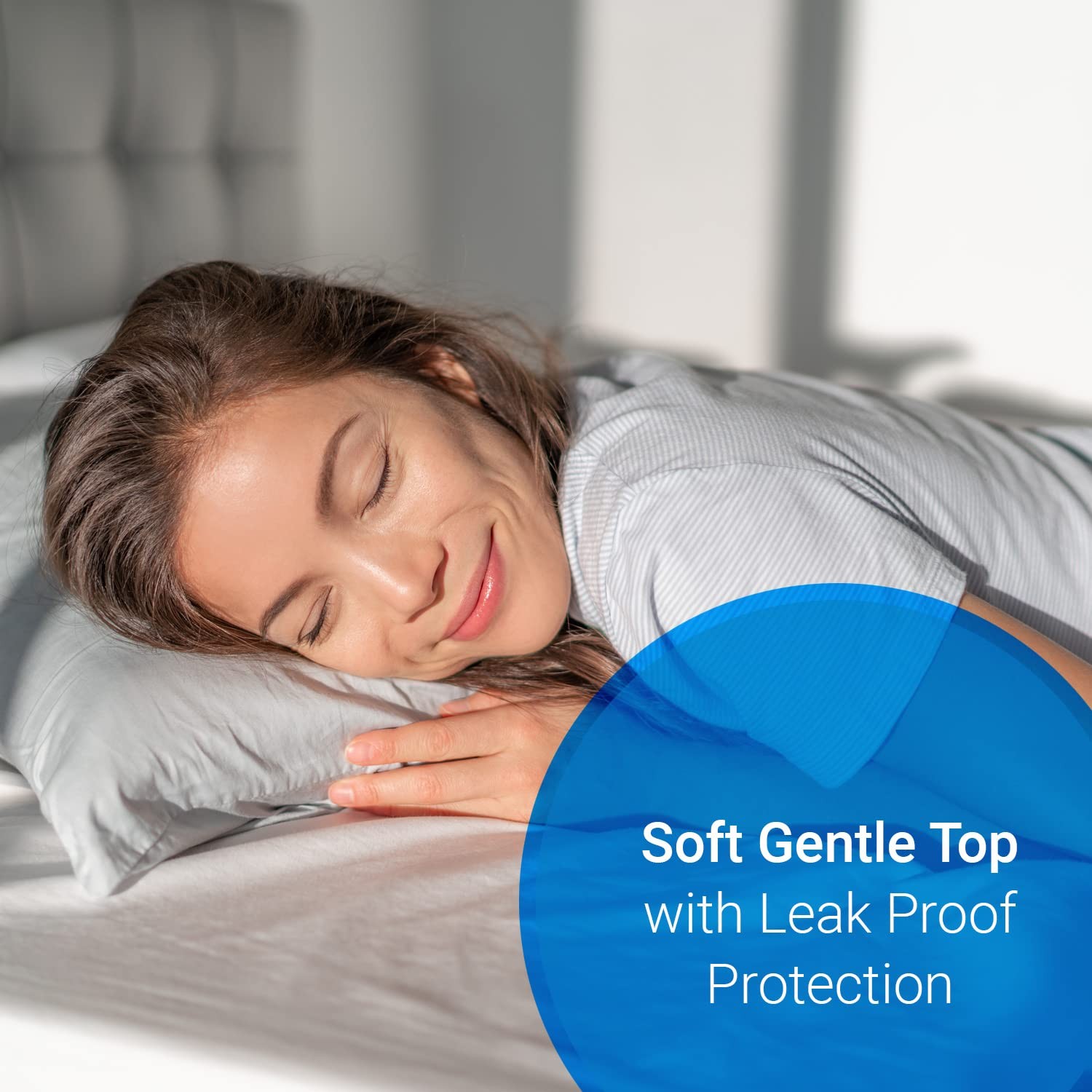 Twin Size Soft Quilted Underpad, Washable, Side Tucks, Incontinence Bed Pad