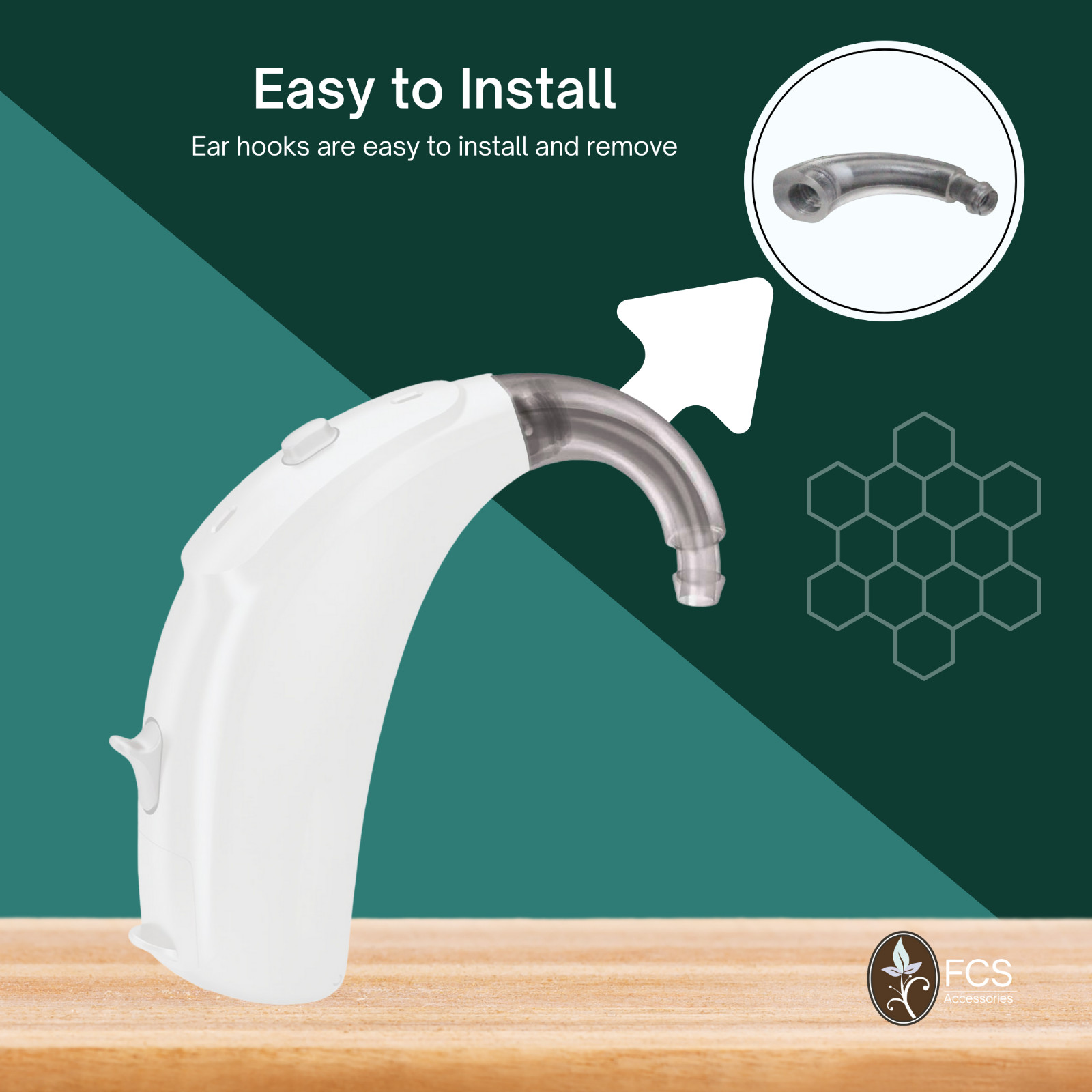 Replacement Ear Hook For Phonak Naida V90 SP