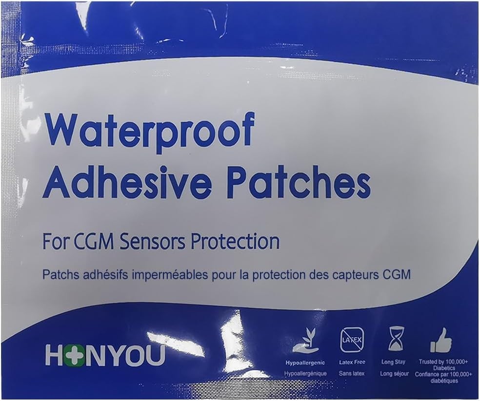 15 Day Stay G7 Adhesive Patches 50 Pack Waterproof Breathable CGM Sensor Guard