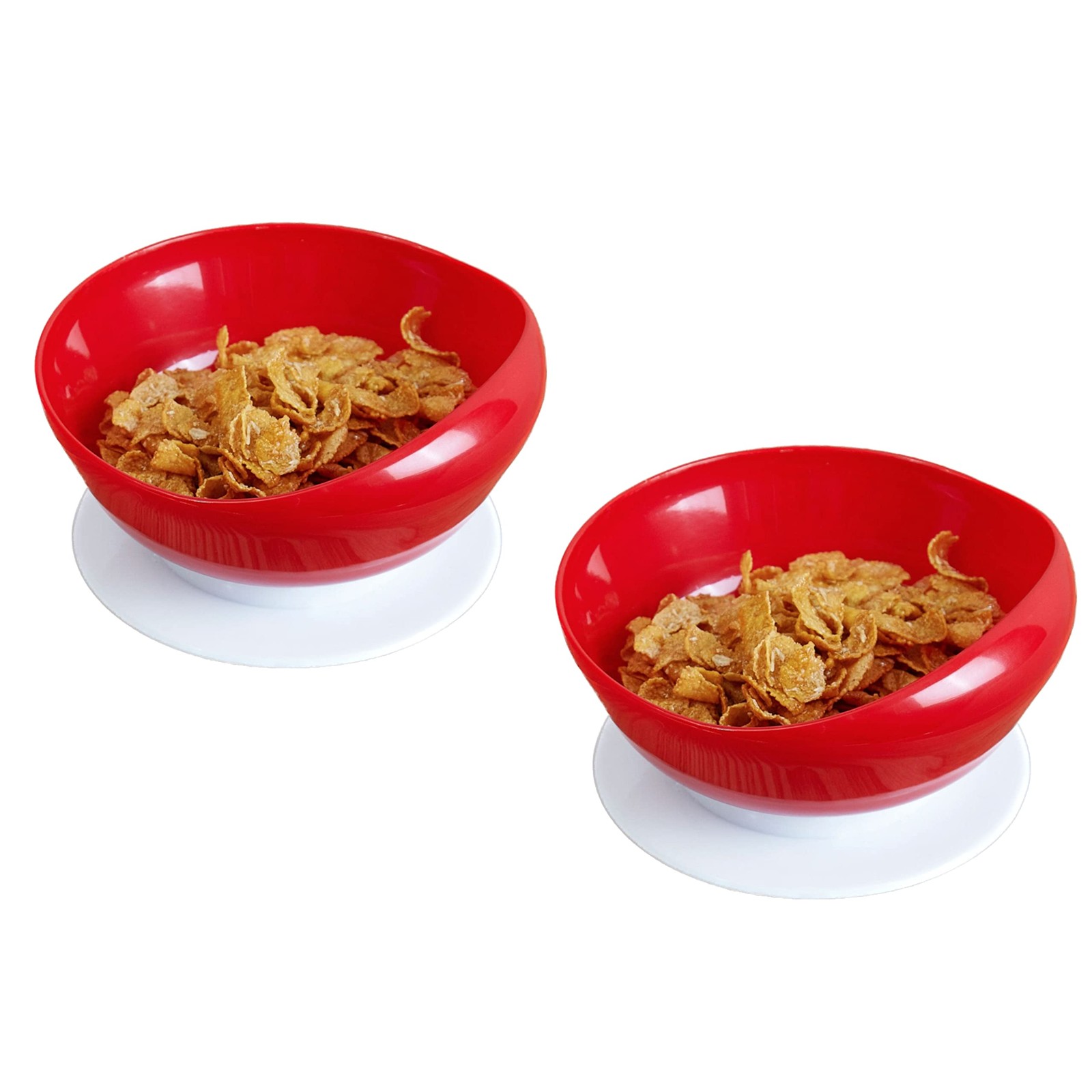“Spill Proof Scoop Bowl with Suction Base for Elderly Disabled – Set of 2”