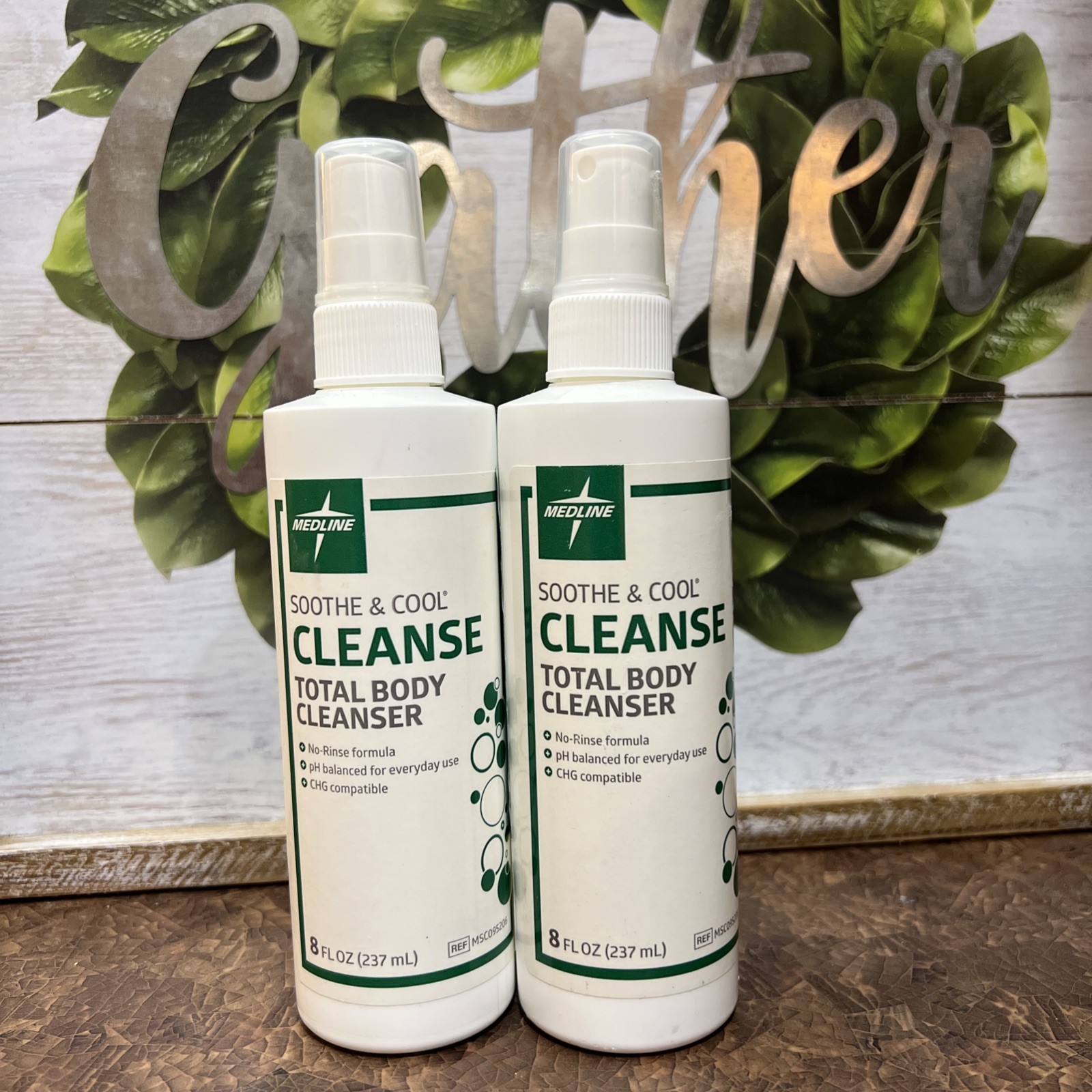 2 Bottles Medline Soothe & Cool Cleanse Total Body Cleanser – New 8 OZ Each