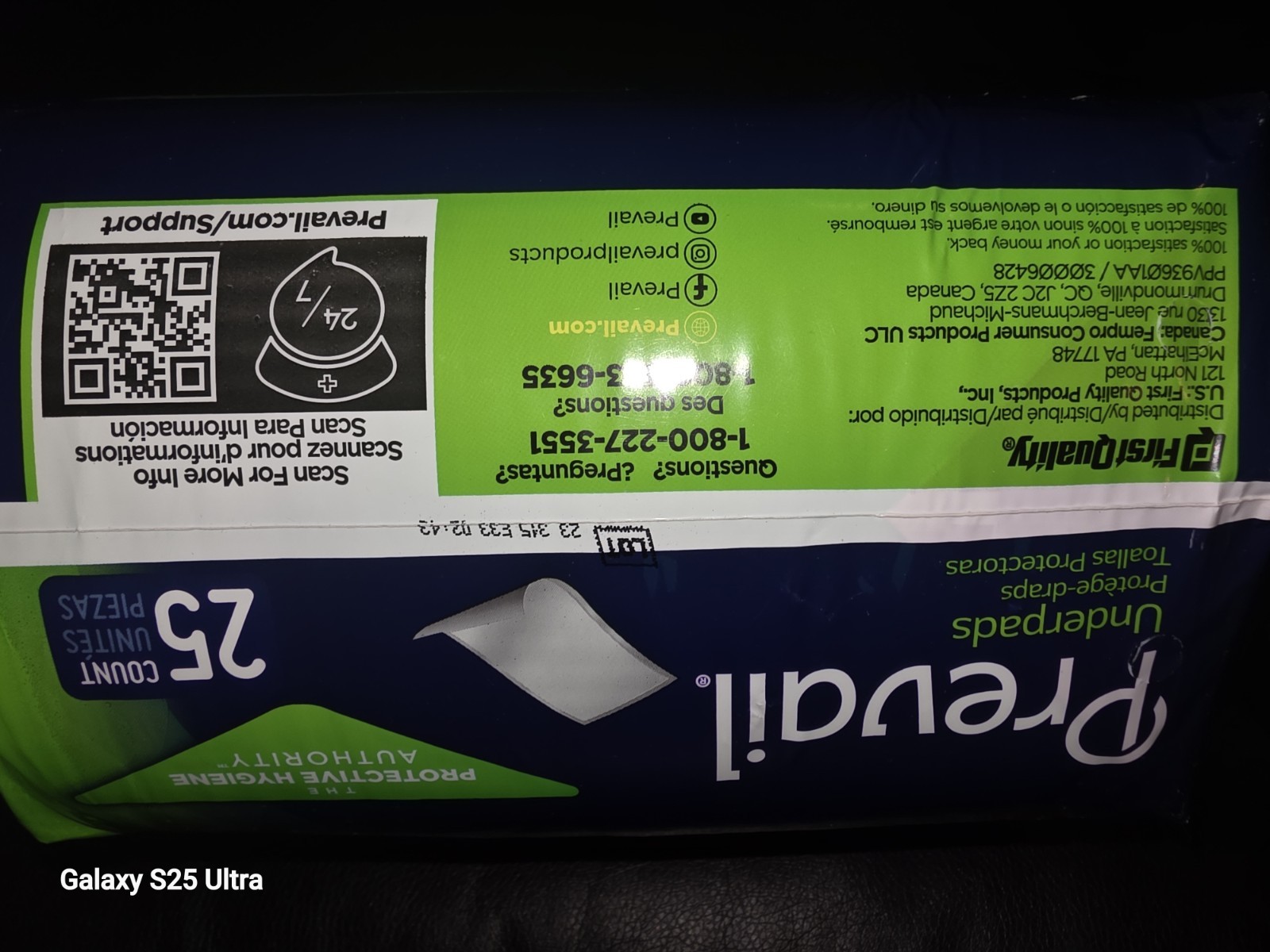 Prevail Underpads Large 23×36″ 25 ct Extra Strong Moisture Proof Bed Pads