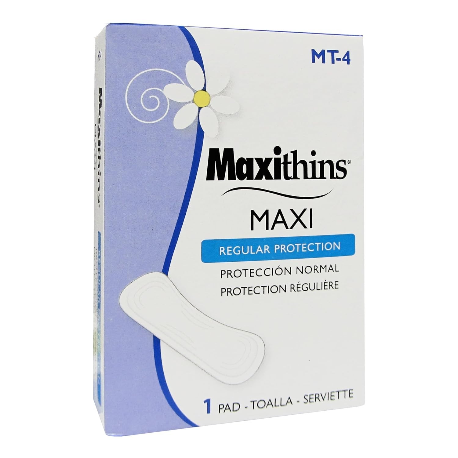 HOSPECO Maxithins Vended Sanitary Napkins #4, Maxi, 250 15″ x 11″ x 8″