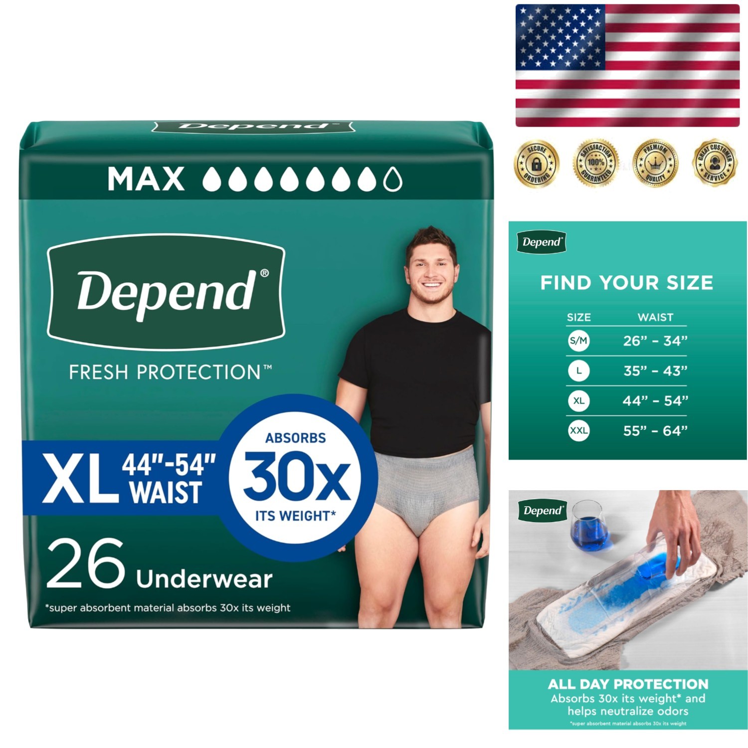 Extra-Large Depend Fresh Protection Disposable Underwear for Ultimate Comfort