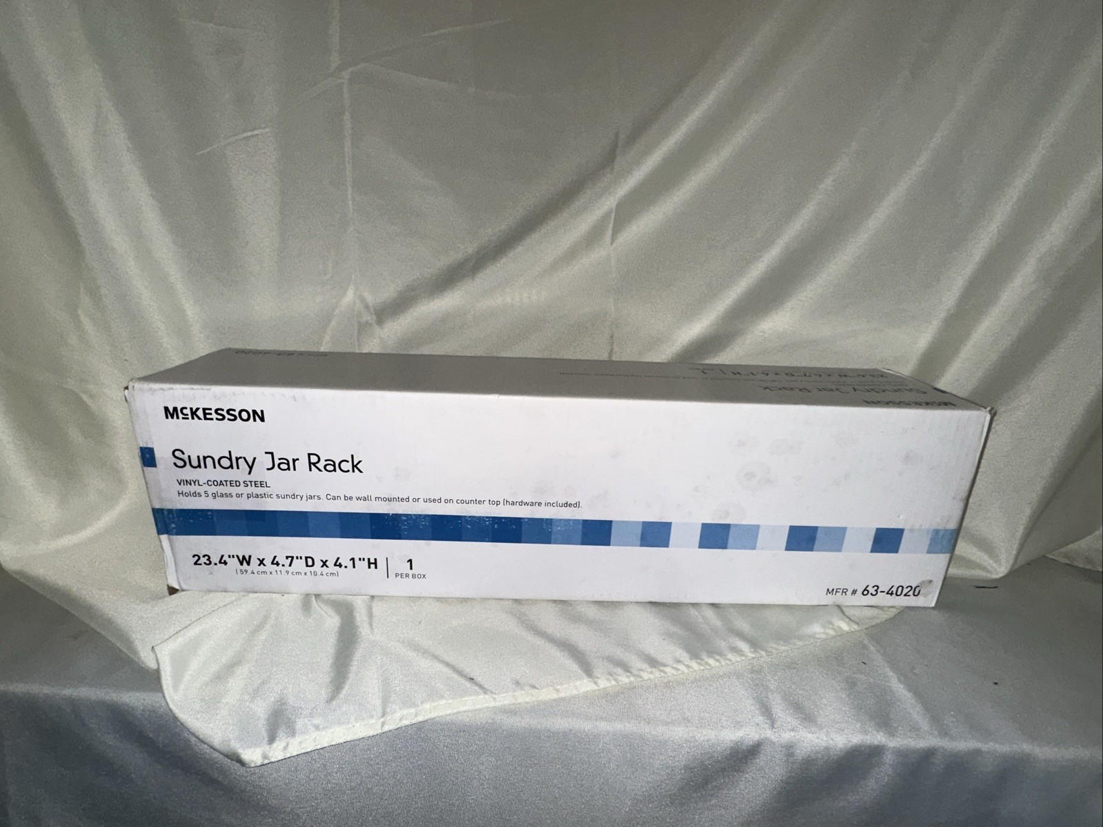 McKesson Sundry Jar Rack Vinyl Coated Steel 23.4 x 4.7 x 4.1 Inch MFR 63-4020