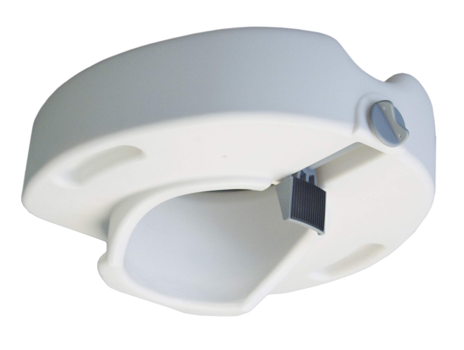 Graham-Field Lumex Raised Toilet Seat 4.5 Riser Locking Clamp Fits Most Toilets