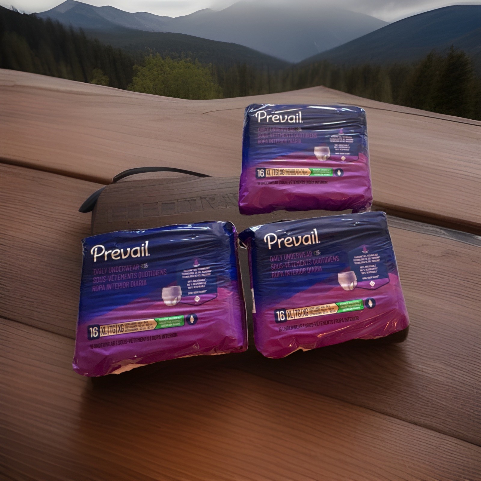 Prevail Daily Underwear Maximum Absorbency XL Omni-Odor Guard 16 Ct (box of 4)