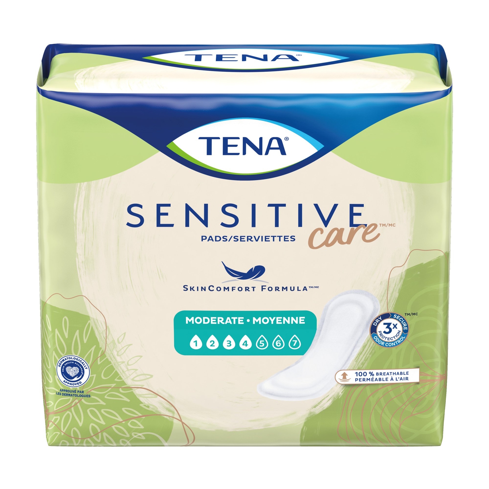 TENA Sensitive Care Moderate, Regular Pads, 11″ Pack(age) of 20