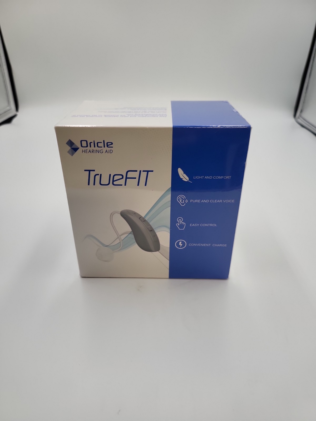 Oricle TrueFit Rechargeable Behind-The-Ear Hearing Aids for Seniors. New Sealed