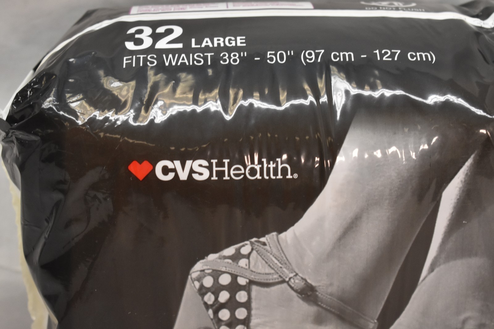 CVS Health Adult Women’s Underwear Large Size Odor Guard 32 Pk Fits 38″ – 50″