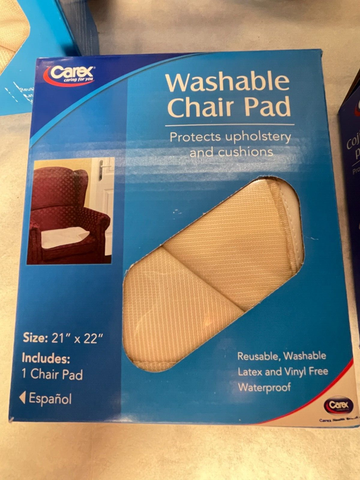 Carex Washable and Reusable Absorbent Chair Pads Lot of 5 Brand New 21″ x 22″