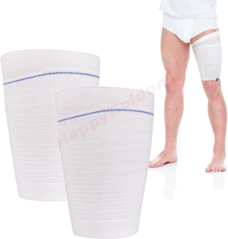 2x Catheter Leg Bag Holder Fabric Sleeves Urine Foley Urinary Drainage Bag Strap