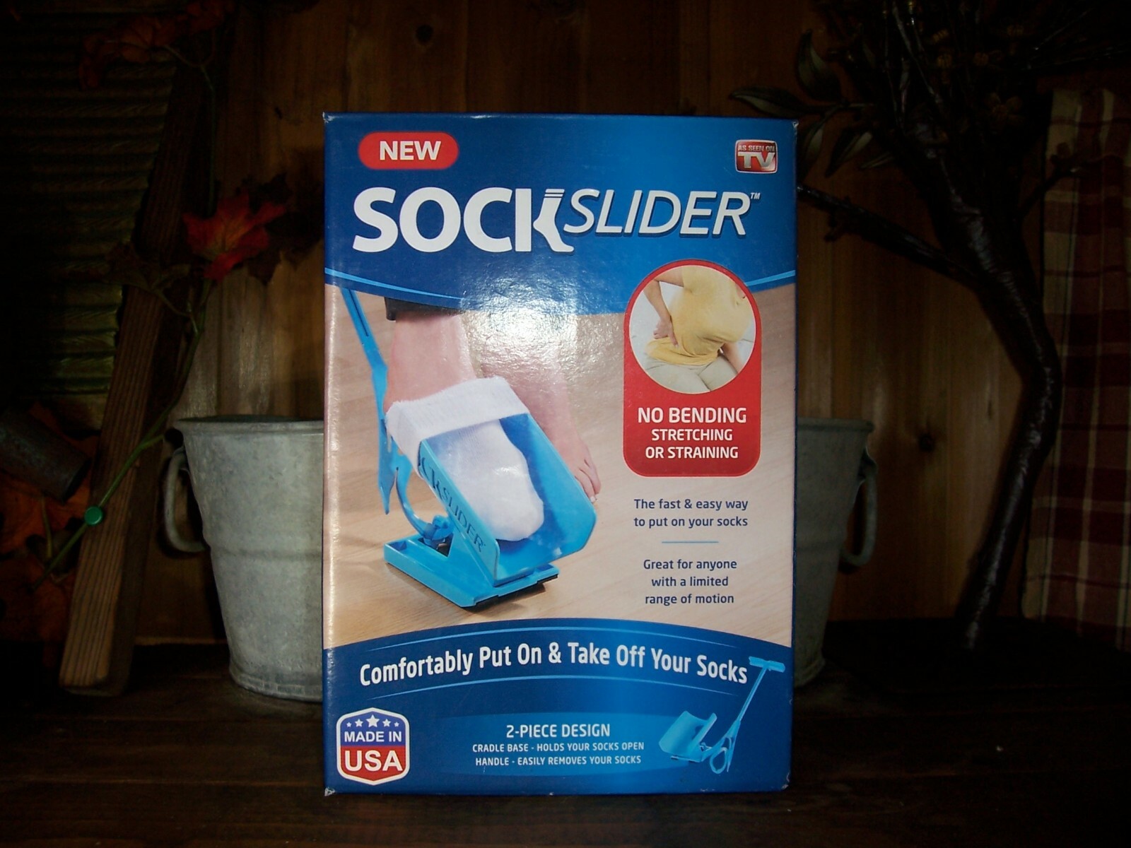 AS SEEN ON TV SOCK SLIDER CAN BE USED FOR SHOES MOBILITY AIDE FOR ELDERLY NEW
