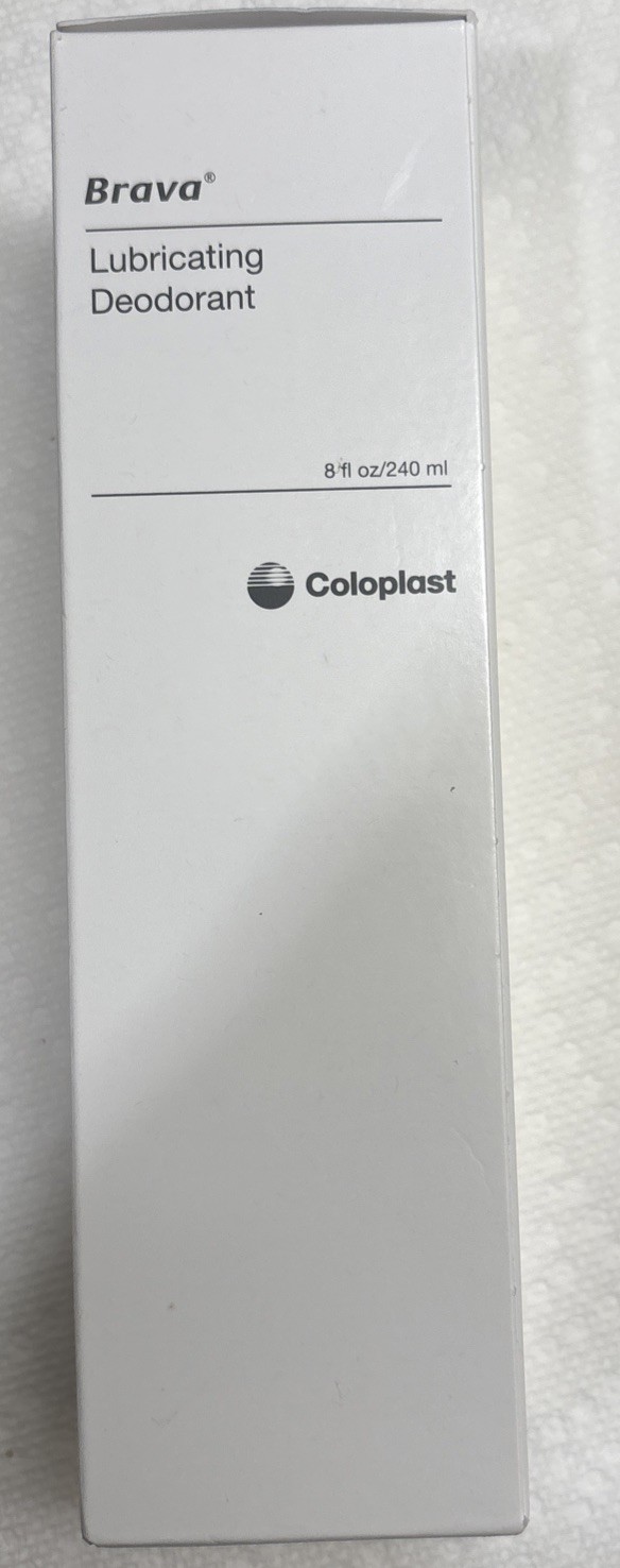 1 Bottle Coloplast 12061 Brava® Lubricating Deodorant 8 oz/240 ml Expires 2027