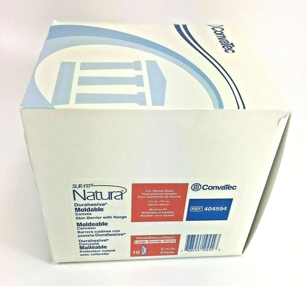10 Convatec 404594 Convex Barriers Moldable Lrg 2-1/4″ Flange Exp.2026-28 *Note