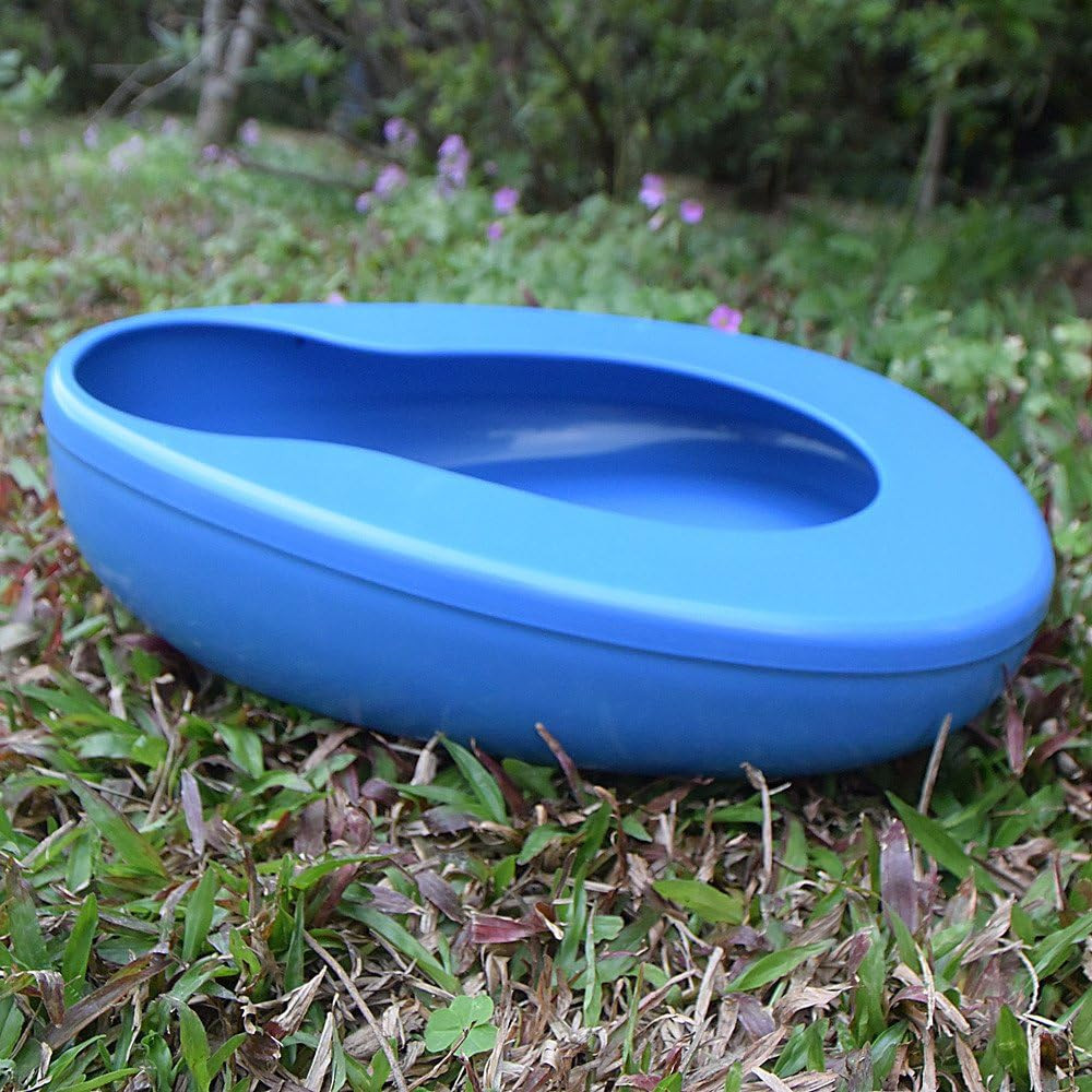 Firm Thick PP Bedpan Heavy Duty Smooth Contoured for Bed-Bound Patients Adults