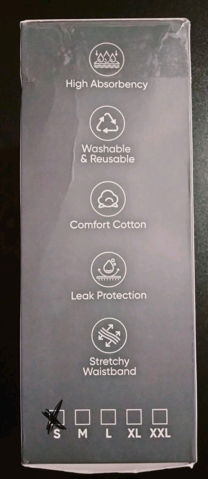 AKMADM Incontinence Underwear Mens 150ML Absorbent, Leak Proof Underwear Size Sm
