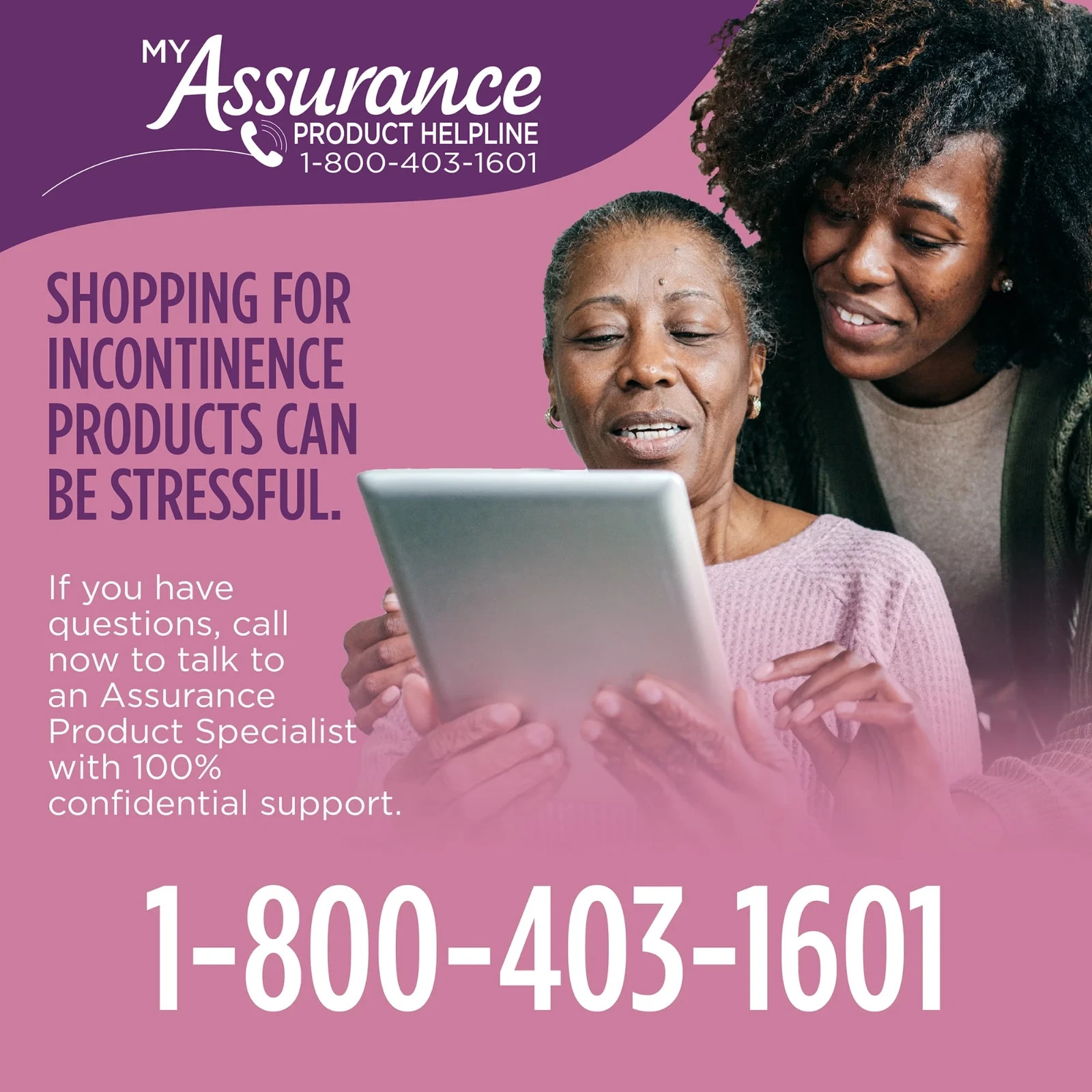 (2 Pack) Assurance Womens Incontinence Postpartum Underwear S/M 72 Count total