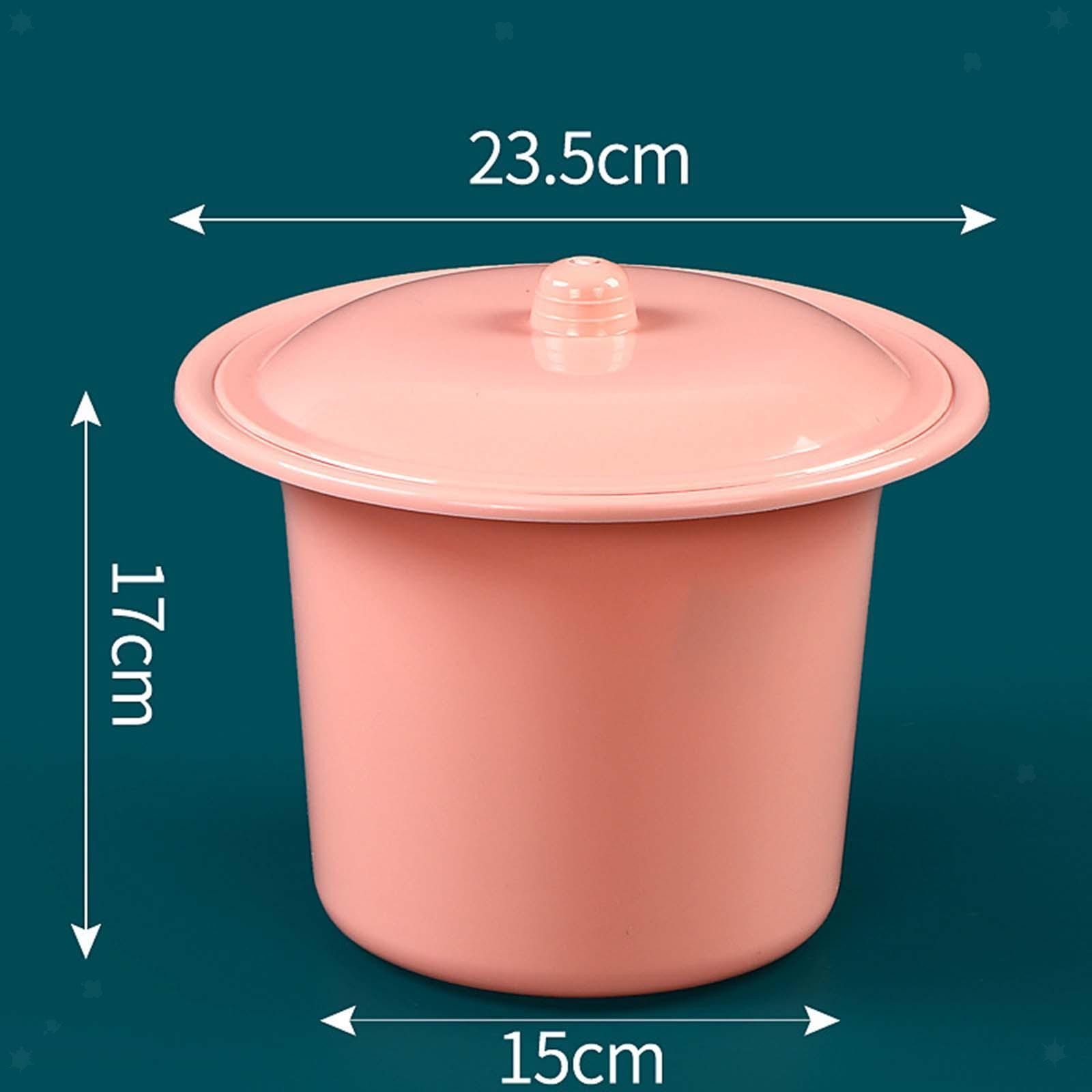 Portable Spittoon with Lid Lightweight PP Splashproof Compact Mobile Toilet